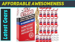 24 Fly Strips Indoor Sticky Hanging – The Best Solution for Flying Insects [upl. by Lauryn261]