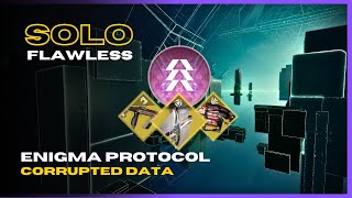 Solo Flawless Enigma Protocol Corrupted Data on Prismatic Hunter  Episode Echoes  Destiny 2 [upl. by Gratia]