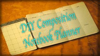 DIY Composition Notebook Planner [upl. by Eiggem960]