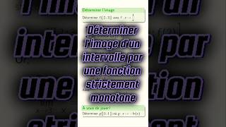 Déterminer limage dun intervalle par une fonction strictement monotone cpge maths pcsi mpsi [upl. by Farny]