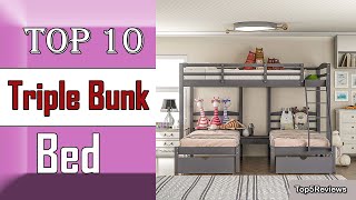 ✅ 10 Best Triple Bunk Bed New Model 2022 [upl. by Honig]