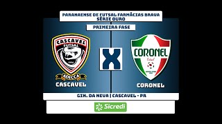 AO VIVO  CAMPEONATO PARANAENSE  CASCAVEL FUTSAL x CORONEL [upl. by Cox]