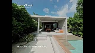 Kuda Villingili Resort Maldives – Beach Villa with Private Pool [upl. by Kobe]