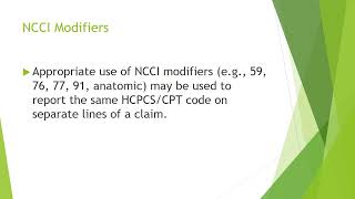 Billing Guidelines for NCDLCD and NCCI Edits Part 2 [upl. by Aileda]