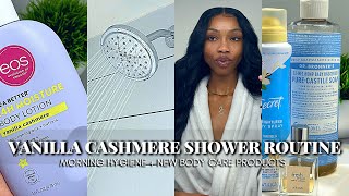 Cozy Shower Routine Vanilla Cashmere  Morning Hygiene  Body Care  Skin Care Routine for Dry Skin [upl. by Soane]