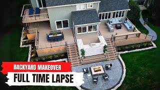 Our BIGGEST DECK Ever Full Build Time Lapse [upl. by Alrep]