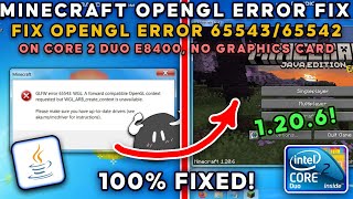 How to Fix Minecraft Java OpenGL Error 117 on ANY Low End PC [upl. by Erodroeht434]