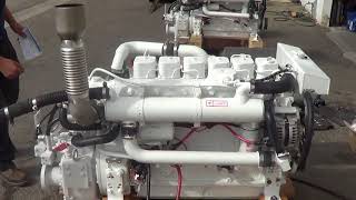 Cummins Marine 6BT 59 210 with DMT 90 346 Transmission  Engine Test [upl. by Aina144]