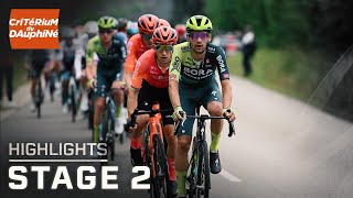 Critérium du Dauphiné 2024 Stage 2  EXTENDED HIGHLIGHTS  632024  Cycling on NBC Sports [upl. by Kacey]