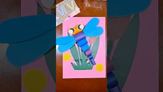 Insectos de papel para niños tutorial libelula bichos manualidades diy tiktok funny fypシ ok [upl. by Onek192]