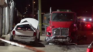 2 people killed in car crash in the Bronx [upl. by Romeo653]