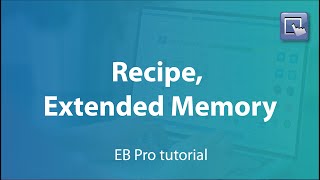 Weintek EasyBuilder Pro tutorial  11Recipe amp Extended Memory [upl. by Anaed]