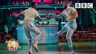 John Whaite and Johannes Radebe Charleston to Milord by Édith Piaf ✨ BBC Strictly 2021 [upl. by Ebonee]