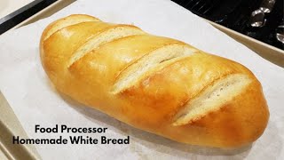 Food Processor Homemade White Bread  Breville Sous Chef [upl. by Aynnat]