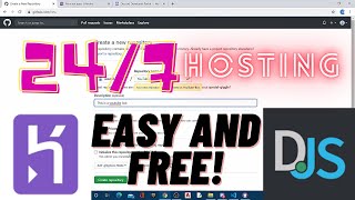 EASY How to Make Your Discordjs BOT Run 247 Free With Heroku [upl. by Faunia]