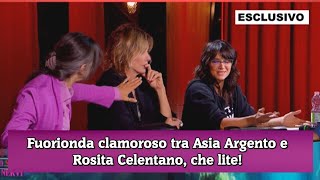 Fuorionda clamoroso tra Asia Argento e Rosita Celentano che lite [upl. by Lussier]