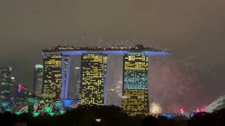 Singapore Marina Barrage Firework View [upl. by Nagaet]