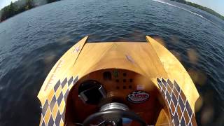 Hydroplane Boat Racing Standish Maine 5192012 OSY400 Heat 1 [upl. by Doomham]