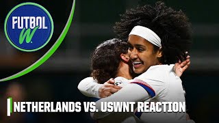 FULL REACTION Netherlands 12 USWNT Alyssa Naeher RETIRES  ESPN FC [upl. by Pournaras633]