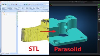 How to convert an STL file to Parasolid solid geometry [upl. by Inaflahk]