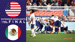 USA vs Mexico Extended Highlights  Concacaf Nations League Final  CBS Sports Golazo [upl. by Nylakcaj]