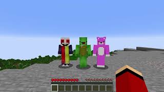 JJ vs 3 Hunters in Minecraft [upl. by Niawat]