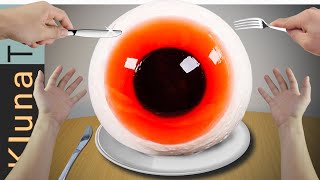 Eating Giant Trolly Eyes for lunch Clay Food ASMR MUKBANG no sound talk [upl. by Yentuoc638]