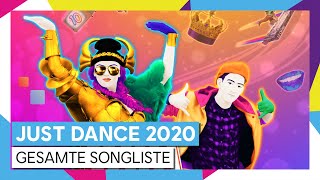 JUST DANCE 2020  GESAMTE SONGLISTE OFFICIAL  Ubisoft DE [upl. by Eceerahs]