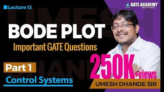 Bode Plot  Part 1  Important GATE Questions  Control Systems [upl. by Lled]