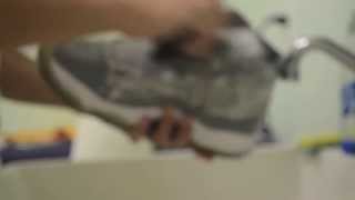 how to clean cool grey 11s and how to get rid of marks on patent leather [upl. by Mendel]