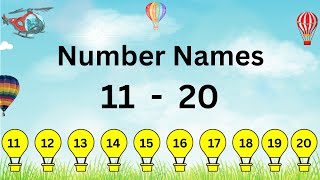 Number Names 11 to 20  Number names 11  20  Number Spelling  Skilled Sprout [upl. by Mosa]