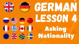 Learn German Lesson 4  Where do you come from Woher Kommen Sie [upl. by Dehnel]