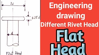 Flat rivet head  how to draw flat head rivet [upl. by Vonni877]