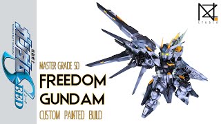 Custom Painted Build MGSD FREEDOM GUNDAM [upl. by Amund674]