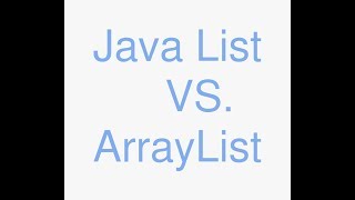 Java list vs arraylist [upl. by Atires]