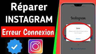 Comment réparer quotVeuillez patienter quelques minutes avant de réessayerquot sur Instagram  Instagram [upl. by Pricilla]