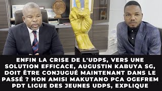 Delkas Amisi MAKUTANO Crise à lUDPS vers une solution efficace SG doit être conjuguée Au passé [upl. by Cassandre]