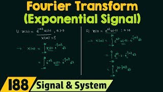 Fourier Transform of Basic Signals Exponential Signals [upl. by Bocyaj]