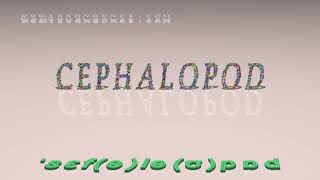 cephalopod  pronunciation in British English three voices  accents [upl. by Thibault]