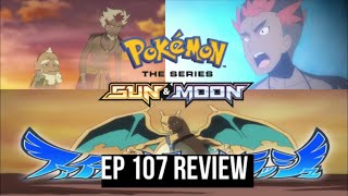 Kiawes Trial Pokémon Sun and Moon anime episode 107 review Charizards Z move [upl. by Brady913]