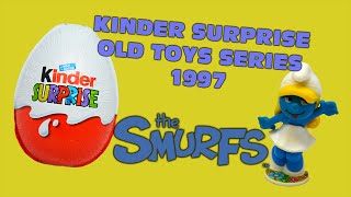 Kinder Surprise Eggs  Old Toys Series 01  1997  The Smurfs [upl. by Petrick]