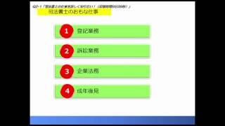 【クレアール】司法書士試験Q＆A「司法書士の仕事内容について」 [upl. by Adachi]