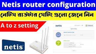 netis router configuration  netis wifi router setup  netis router setup bangla [upl. by Ecnerat]