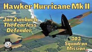 Battle of Britain dogfight  Jan Zumbachs Hurricane  Il2Great Battles [upl. by Sirovaj]