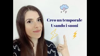 Creo un temporale⛈️ usando suoni ASMR super rilassanti 😴💕 [upl. by Timmie631]