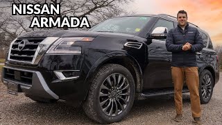 2024 Nissan Armada Platinum In Depth Walk Around and Detailed Review [upl. by Ellehcin]