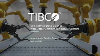 TIBCO Spotfire Data Functions [upl. by Eiryt]