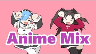 FAN ANIMATION Caramelldansen  Anime Mix [upl. by Lohner]