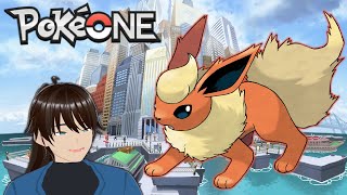 【PokeOne】 Hot Flareon gaming near you in Unova [upl. by Dnaltiac]