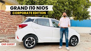 2024 Hyundai Grand i10 NIOS Corporate Variant Walkaround  Car Quest [upl. by Urbannai]